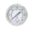 Pic Gauges Gauge, 2.5", 0/60psi, 1/4"CBM, SS PRO-302D-254D-01